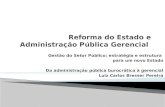 Reforma do Estado e Administração Pública Gerencial