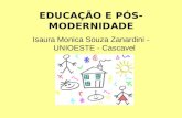 Slides Educacao e Pos Modernidade Desafios Da Educacao
