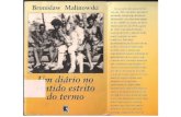 Bronislaw Malinowski - Um diário no sentido estrito do termo