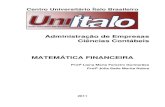 APOSTILA DE MATEMÁTICA FINANCEIRA UNIÍTALO 2011-PROFa LIANA GUIMARÃES