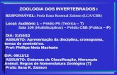 Zoologia 1 Cronograma 2012 e Temas de Seminario