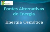 Fontes Alternativas de Energia-Energia osmótica