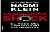 La Doctrina Del Shock - El Auge Del Capitalismo Del Desastre. Naomi Klein