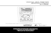 Manual - Multímetro Digital Digital ET-2940