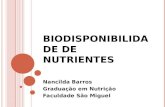 Aula 6 - Biodisponibilidade de Nutrientes