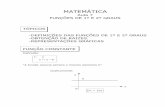 Matemática   aula 07 - funções de 1° e 2° graus