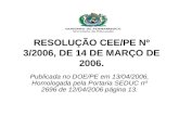 Apresentação resolução nº 03 2006 cee