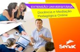 Docencia e mediação pedagógica online - Extensão Universitária