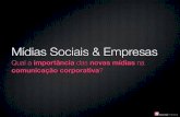 Mídias sociais e a comunicação corporativa