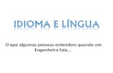 Idioma e língua