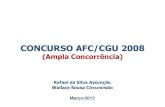 Perfil do aprovado   afc-cgu 2008 (parte 2 - anafic)