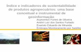 Índice e indicadores de sustentabilidade de produtos agropecuários: uma base conceitual e instrumental de geoinformação