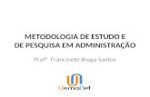 Metodologia da Pesquisa Profa Francinete Braga