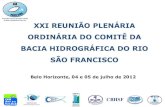 Apresentação AGB Peixe Vivo - Plenária CBH Rio São Francisco - 4 e 5 jul - BH
