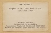Treinamento: registro de candidatura eleições 2014 (amostra)