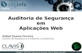 V SEGINFO - “Auditoria de Aplicações Web”