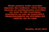 Melhores Cliques das Manifestações no Brasil em junho/2013