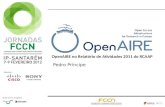 OpenAIRE - apresentação nas Jornadas da FCCN 2012 (relatório 2011 RCAAP)