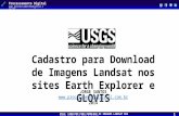 USGS: Cadastro para Download de Imagens Landsat nos sites Earth Explorer e GLOVIS
