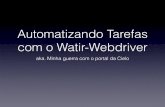 Automatizando Tarefas com o Watir-Webdriver - Case