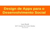 Design de apps para o desenvolvimento social