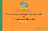 Apresentacao inicial   plano de desenvolvimento integrado da província de huambo v8 master