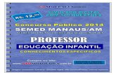 APOSTILA PROFESSOR EDUCAÇÃO INFANTIL - SEMED MANAUS/AM