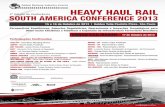 Heavy Haul Rail South America 2013, 15-16 October 2013 | São Paulo, Brazil