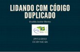 Lidando com Código Duplicado - PHP Conference Brasil 2013