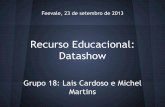Trabalho Recurso Educacional: Datashow