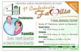 Primeira Igreja Presbiteria de Itajaí - Primeira Conferência da Família