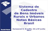 Sistema de Cadastro de Bens Imóveis Rurais e Urbanos. Notas Básicas / Receita Federal de Brasil