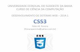 Aula de Desenvolvimento de Sistemas Web - CSS3