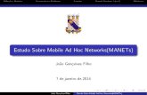 Estudo Sobre Mobile Ad Hoc Networks(MANETs)