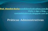 Práticas administrativas - Aulas 9 e 10