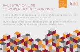 O poder do NETWORKING - Palestra online - EVENTIALS
