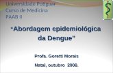 Abordagem Epidemiológica da Dengue Professora Goretti Morais