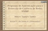 Apresentação da tese - Autenticação para SNMP