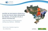 Gestão de recursos hídricos e o uso da água para Irrigação No Brasil_ situação atual e áreas potenciais