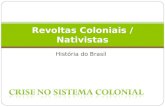 Brasil - Revoltas Coloniais