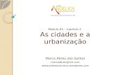 As cidades e a urbanização