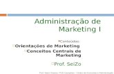 Adm. de Marketing I - Conceitos Centrais