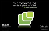 Microformatos - pequenas peças do puzzle