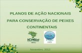 Planos de Ação Nacionais para Conservação de Peixes Continentais