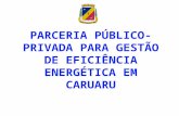 Apresentação - PPP de Gestão de Eficiência Energética de Caruaru