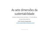 2014 - As sete dimensões da sustentabilidade - Gaia Terranova