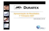 Duratex - Resultados do 1º Trimestre de 2007