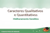 Caracteres qualitativos e quantitativos