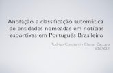 Anotação e classificação automática de entidades nomeadas em notícias esportivas em Português Brasileiro