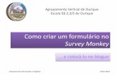Como criar um formulário no survey monkey